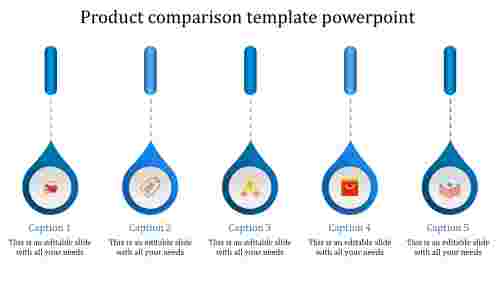 product comparison template powerpoint-product comparison template powerpoint-blue
